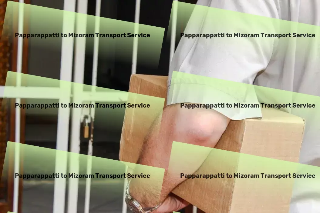 Papparappatti to Mizoram Transport The golden standard of transportation service across India! - National goods shipment solutions